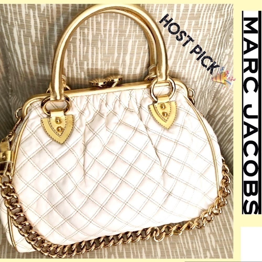 MARC Jacobs Bag Stam Large LIMITED EDITION Top Handle Lambskin Shoulder Bag - Picture 2 of 11